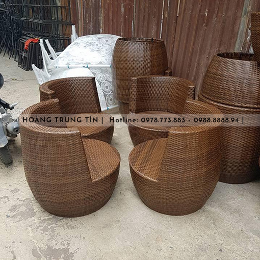Mẫu bàn ghế nhựa giả mây BGHTT30