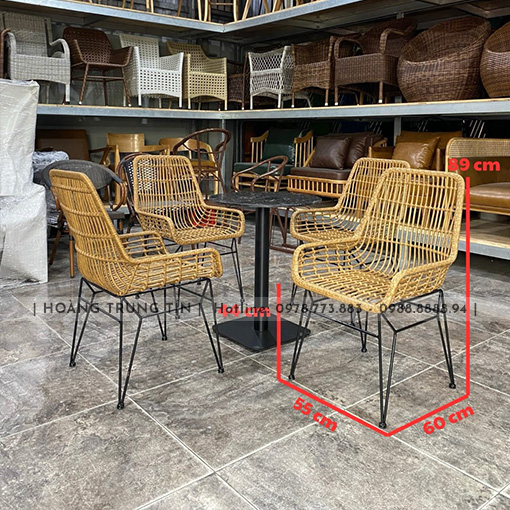 Mẫu ghế nhựa giả mây cao cấp BGHTT37