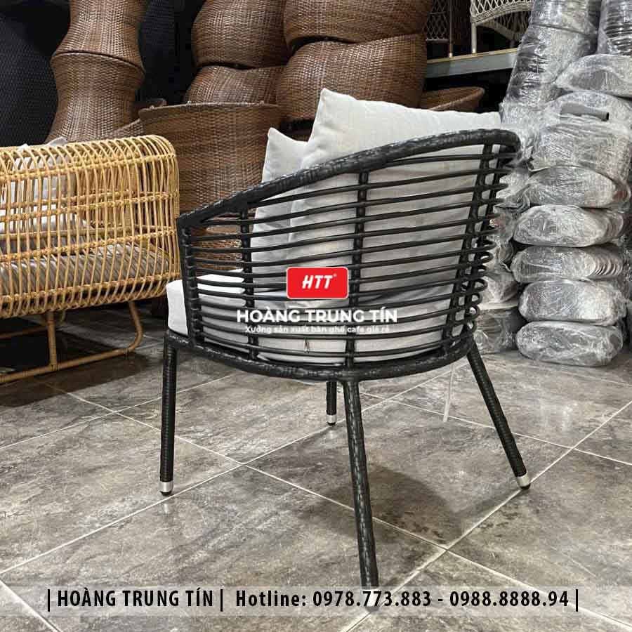 Ghế nhựa giả mây ngoài trời HTT02