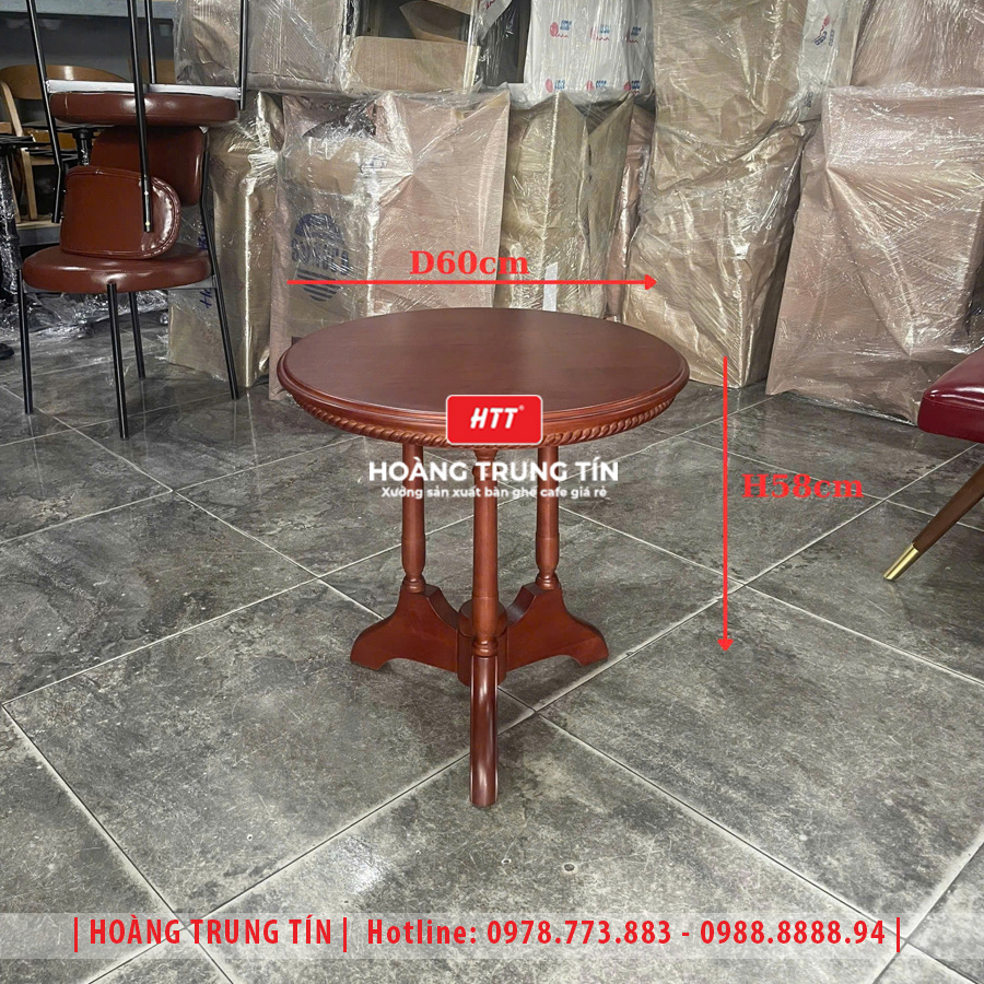 Bàn ghế cafe gỗ nệm HTT026