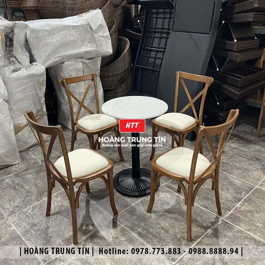 Bàn ghế gỗ nệm cao cấp HTT08