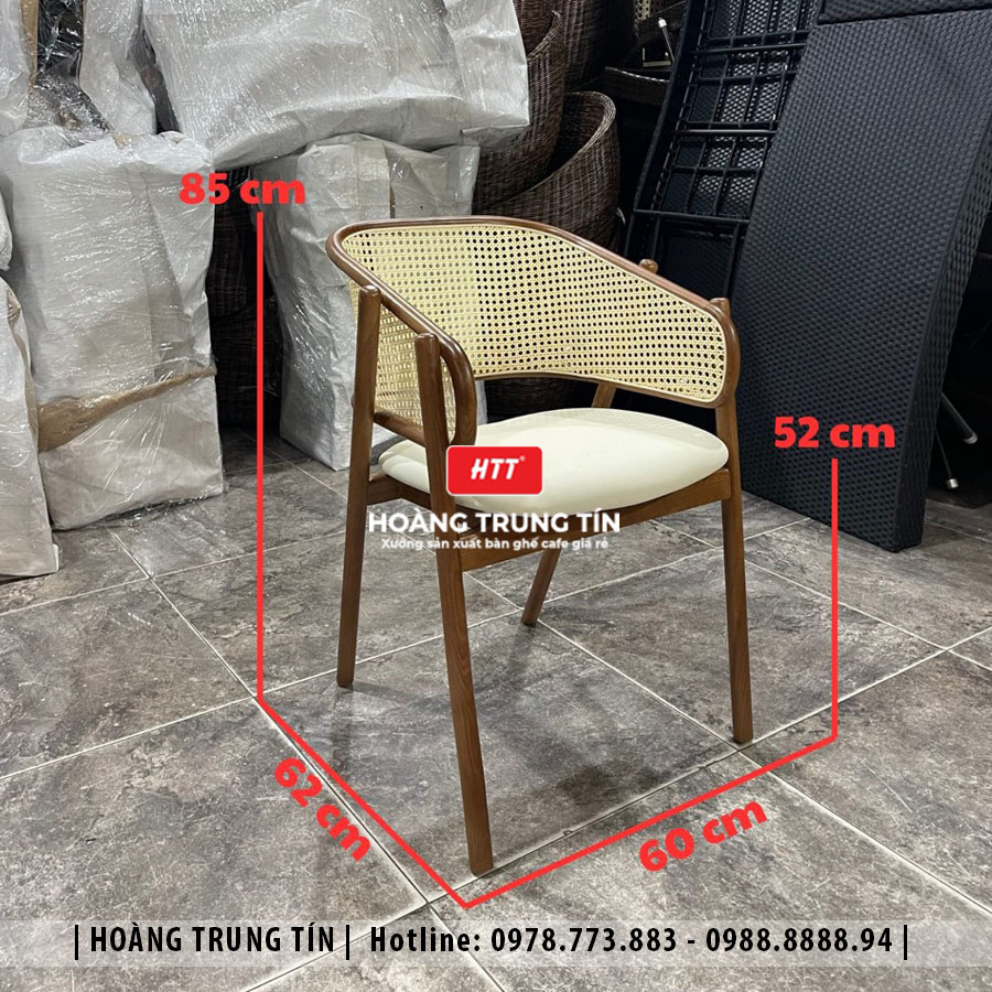 Ghế gỗ nệm cao cấp HTT11