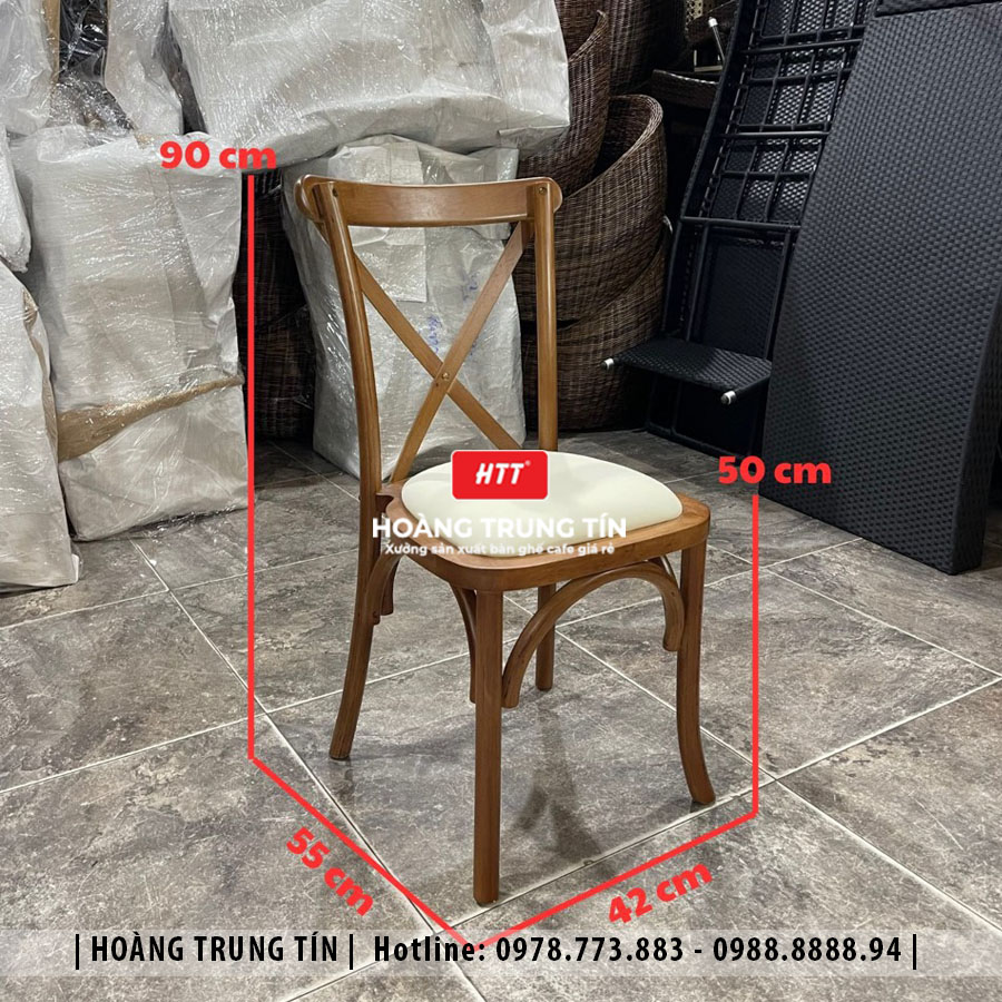 Ghế gỗ nệm cao cấp HTT12