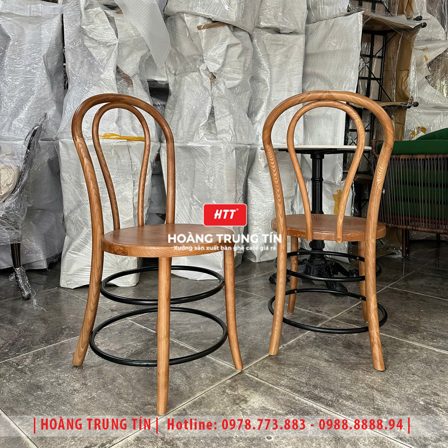 Bàn ghế cafe gỗ cao cấp HTT08