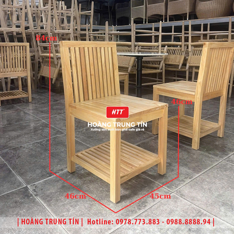 Bàn ghế cafe gỗ cao cấp HTT09