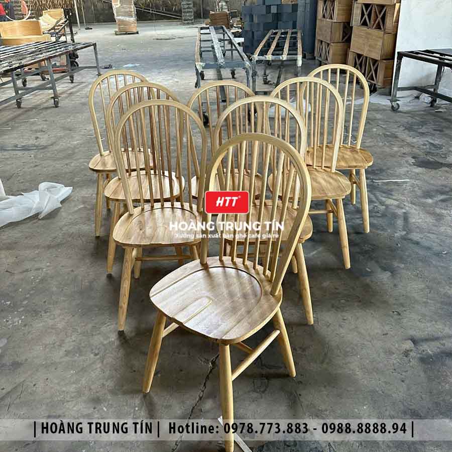 Ghế Windsor gỗ cafe cao cấp HTT01