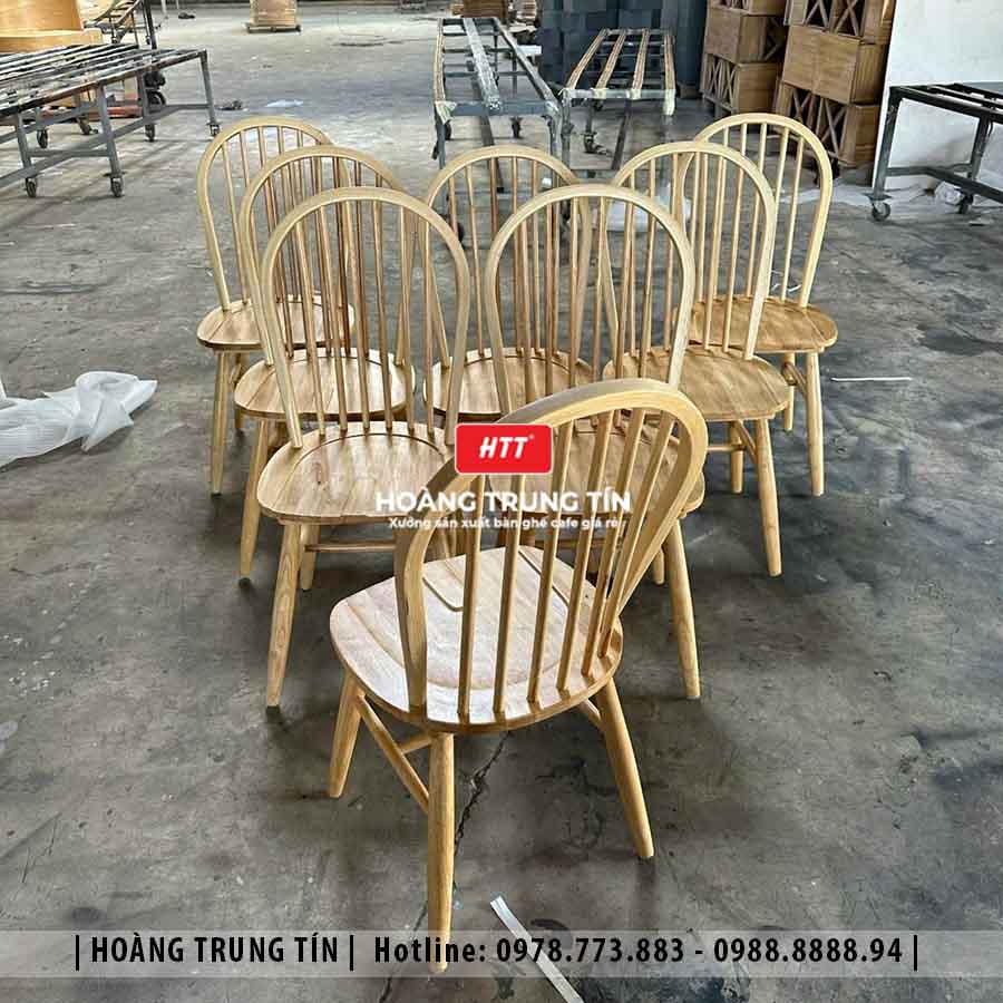 Ghế Windsor gỗ cafe cao cấp HTT01