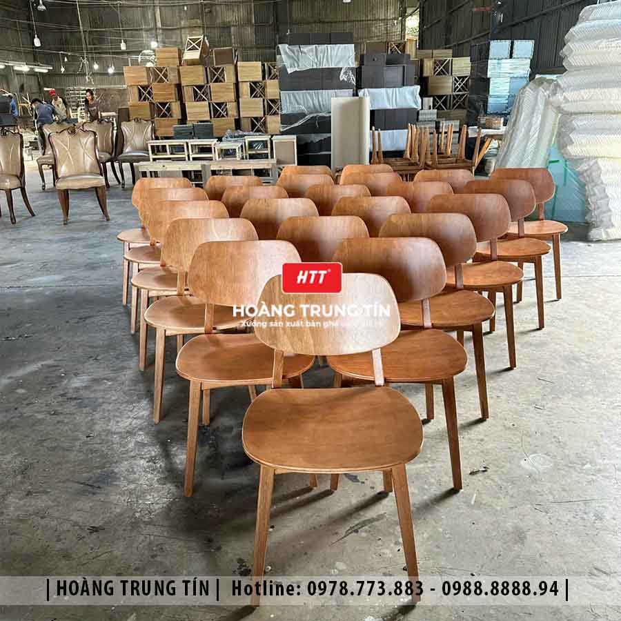 Ghế PLC gỗ cafe cao cấp HTT02