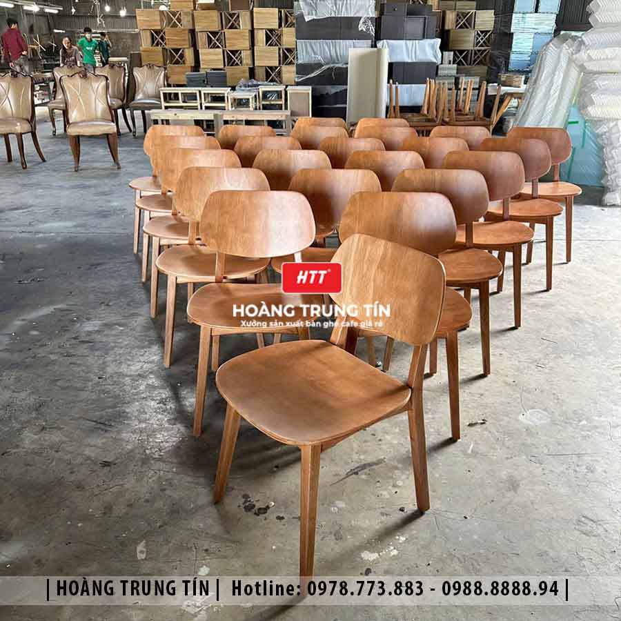 Ghế PLC gỗ cafe cao cấp HTT02