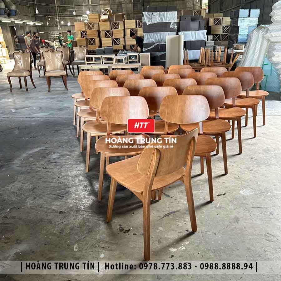 Ghế PLC gỗ cafe cao cấp HTT02