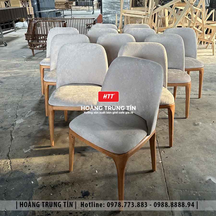 Ghế Grace không tay gỗ nệm cao cấp HTT04