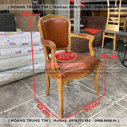 Bàn ghế cafe gỗ nệm HTT015