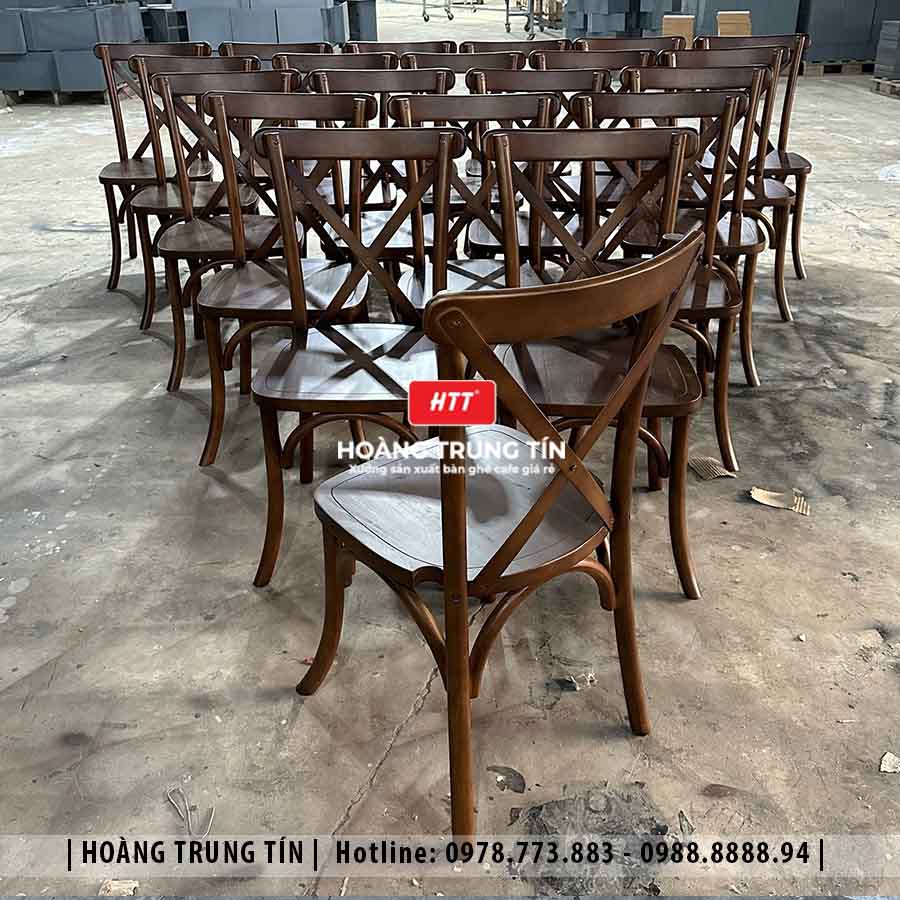 Ghế Bistro mặt gỗ cafe cao cấp HTT06