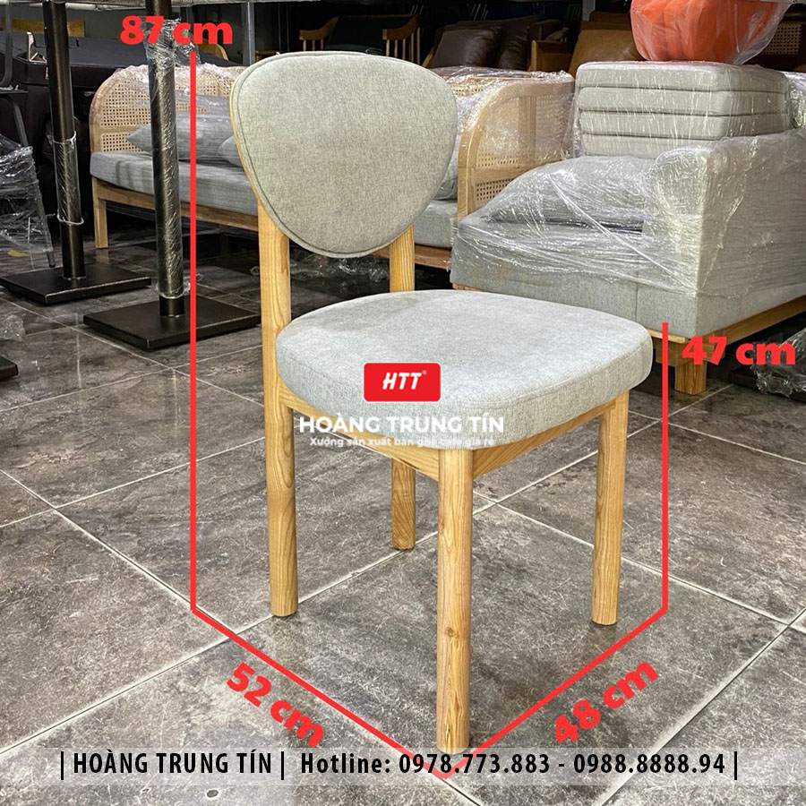 Ghế gỗ nệm cao cấp HTT07