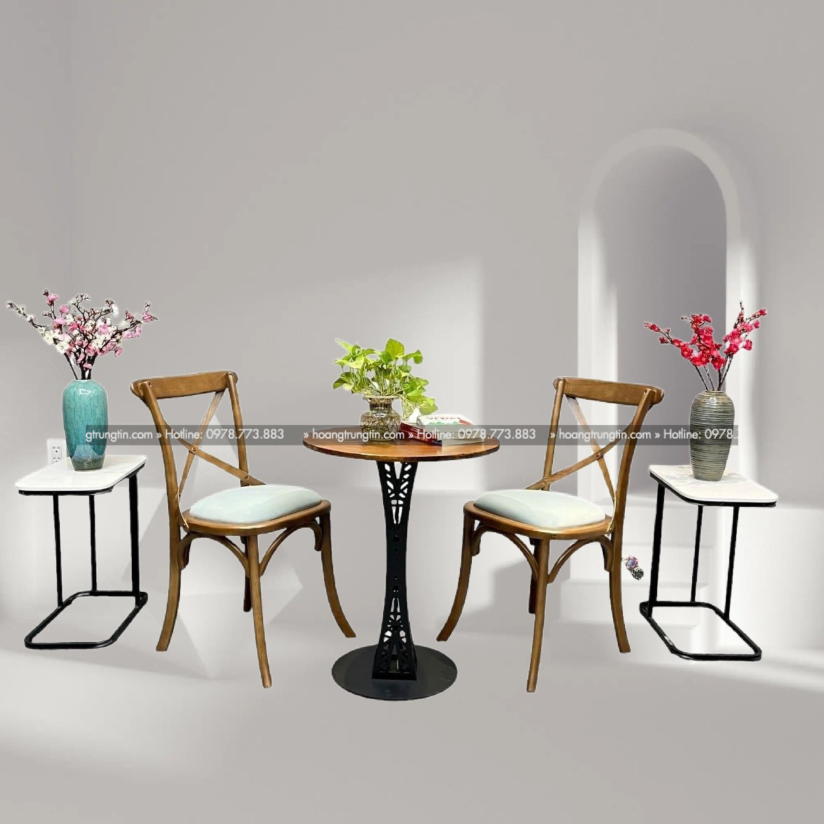 Bộ Bàn Ghế Louis Cafe Sang Trọng - MBGCF01