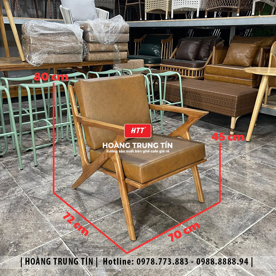 Ghế gỗ nệm cao cấp HTT09