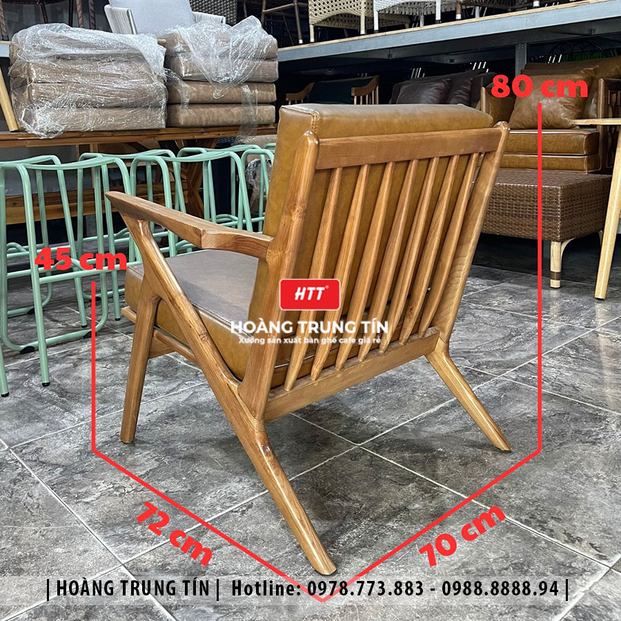 Ghế gỗ nệm cao cấp HTT09