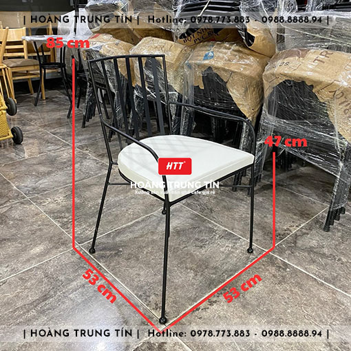 Bàn ghế cafe sắt HTT014