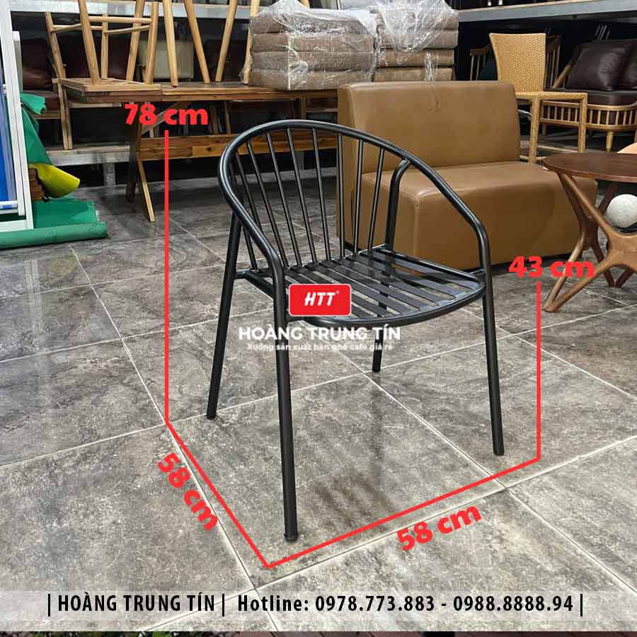 Ghế Cafe Sắt Ngoài Trời HTT05