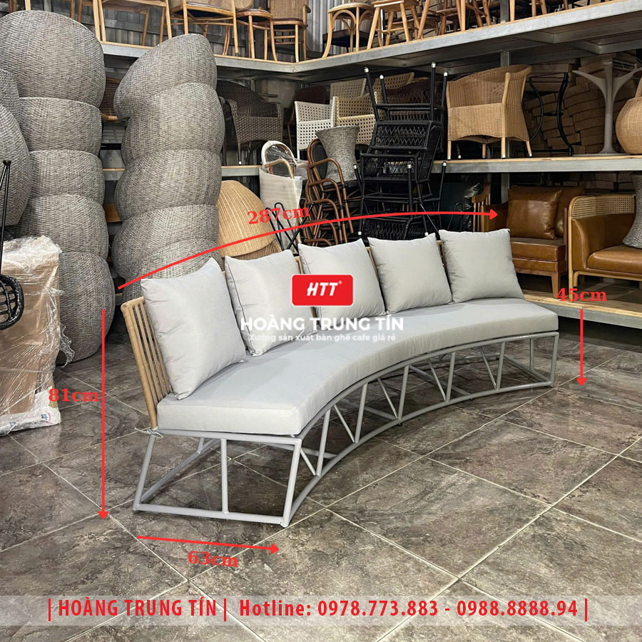 Sofa đan dây dù ngoài trời HTT-01