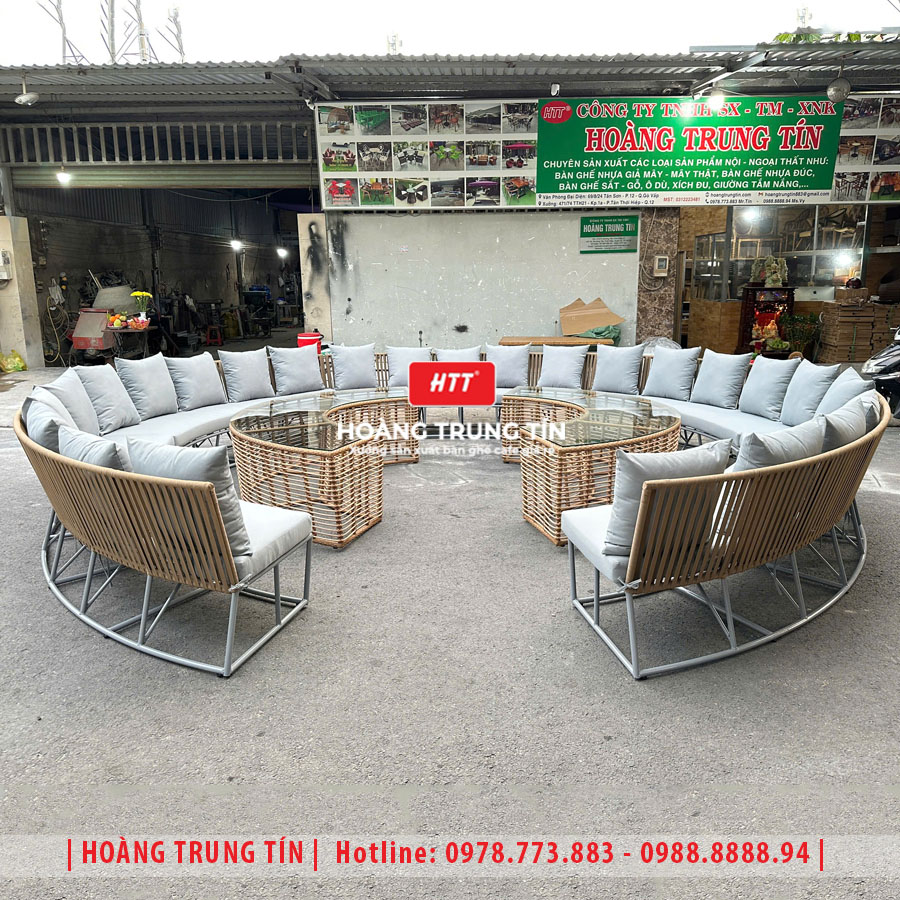 Sofa đan dây dù ngoài trời HTT-01