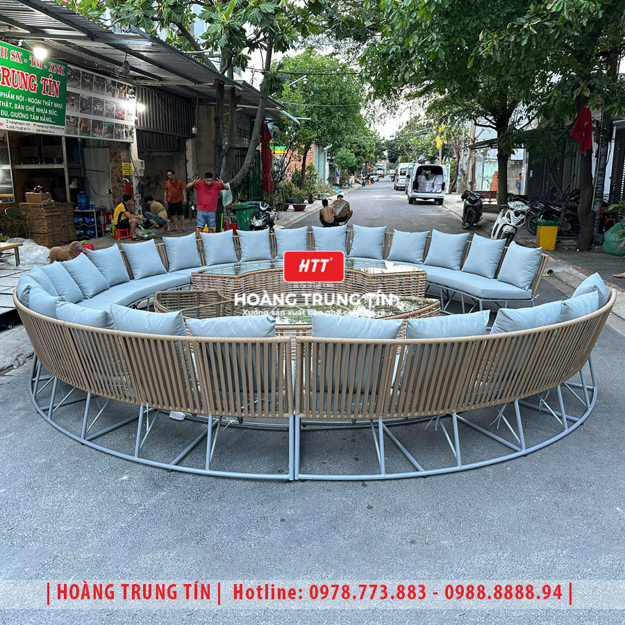 Sofa đan dây dù ngoài trời HTT-01