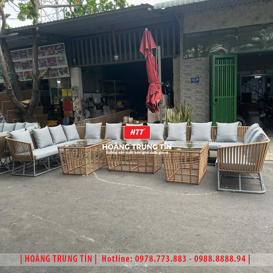 Sofa đan dây dù ngoài trời HTT-02