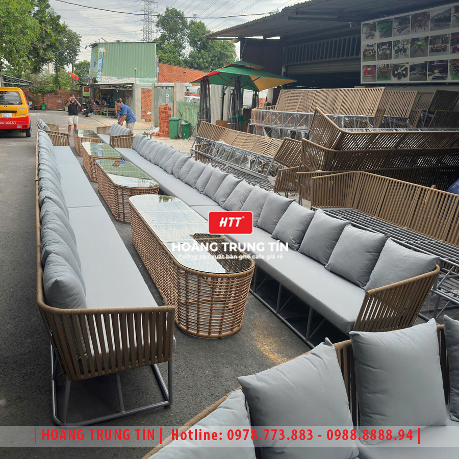 Sofa đan dây dù ngoài trời HTT-03