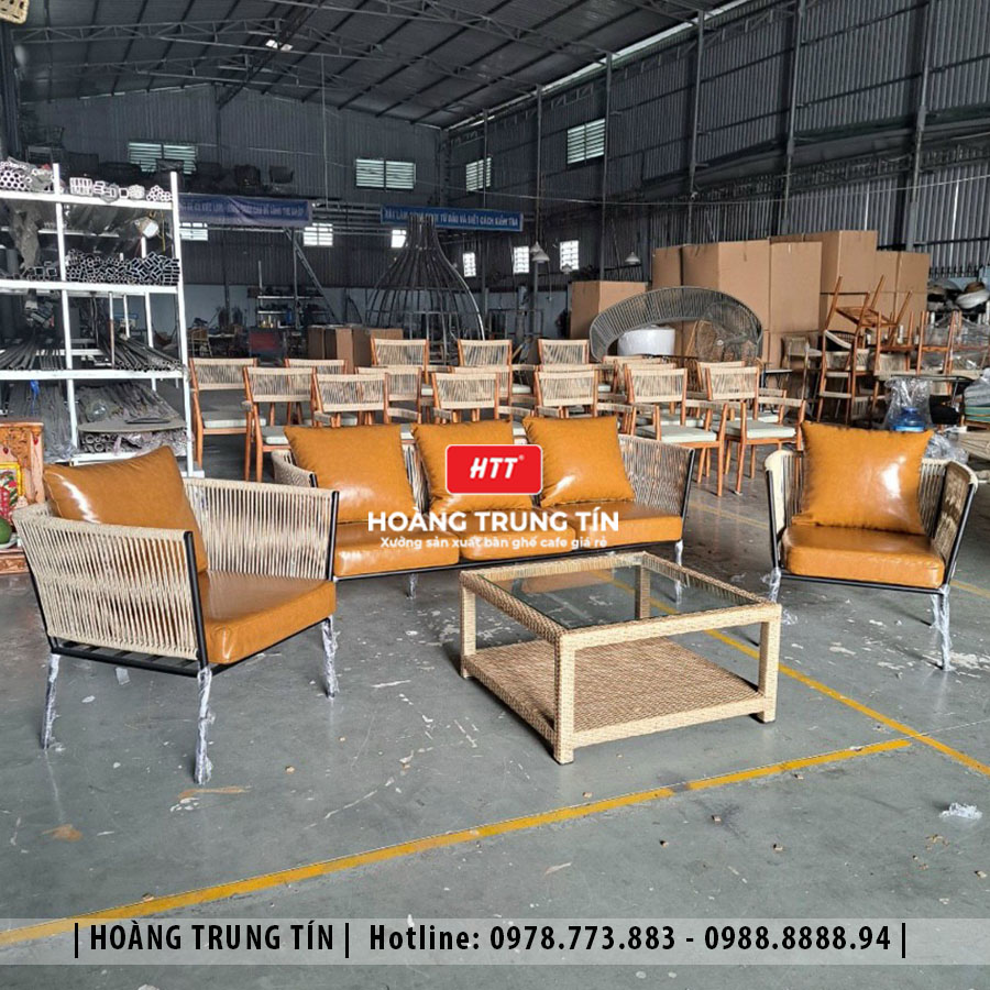 Sofa nệm đan dây dù cao cấp HTT01