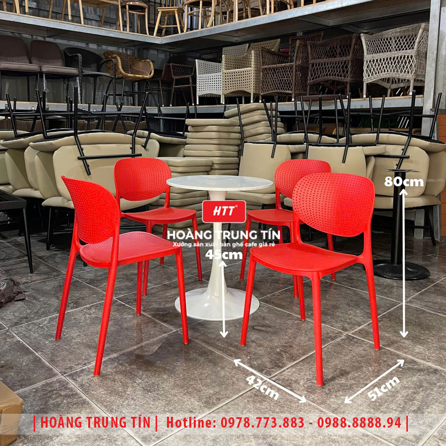 Ghế nhựa đúc nguyên khối HTT27