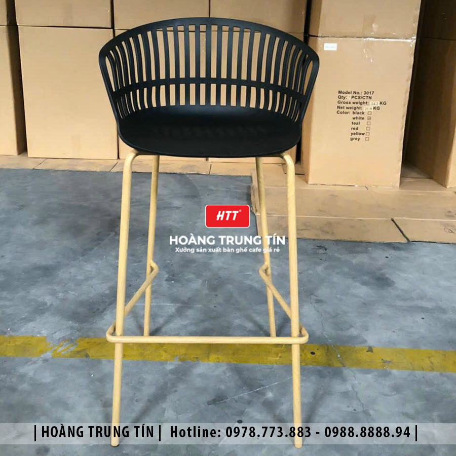 Ghế bar nhựa đúc nguyên khối HTT01
