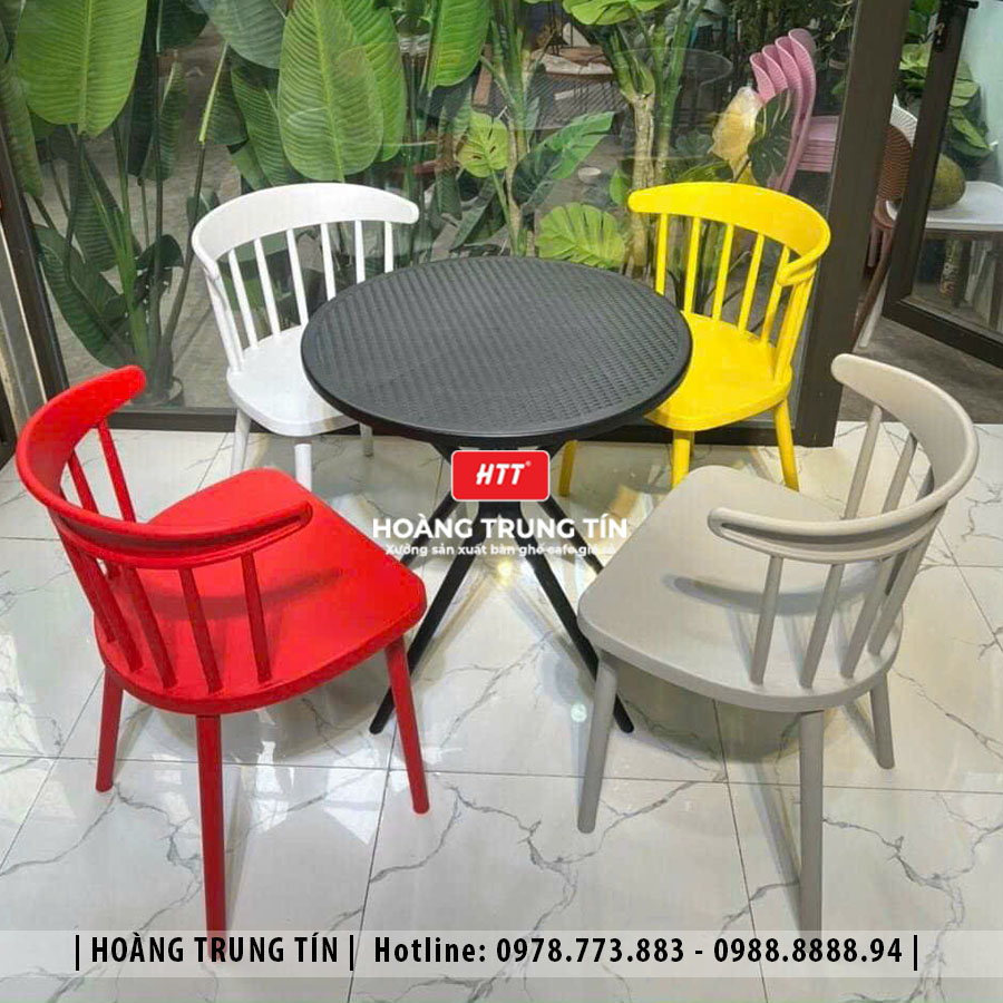 Ghế nhựa đúc nguyên khối nhập khẩu HTT06