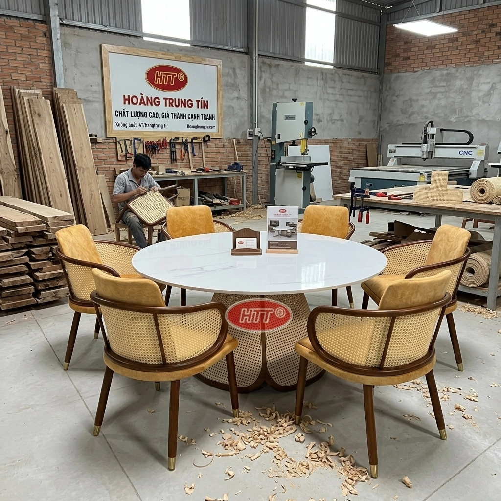 BỘ BÀN ĂN 6 GHẾ HTT 01