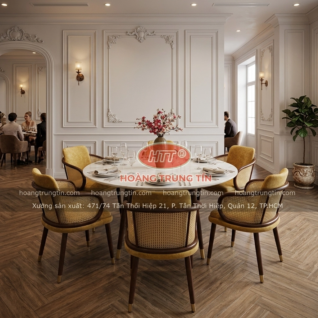 BỘ BÀN ĂN 6 GHẾ HTT 01