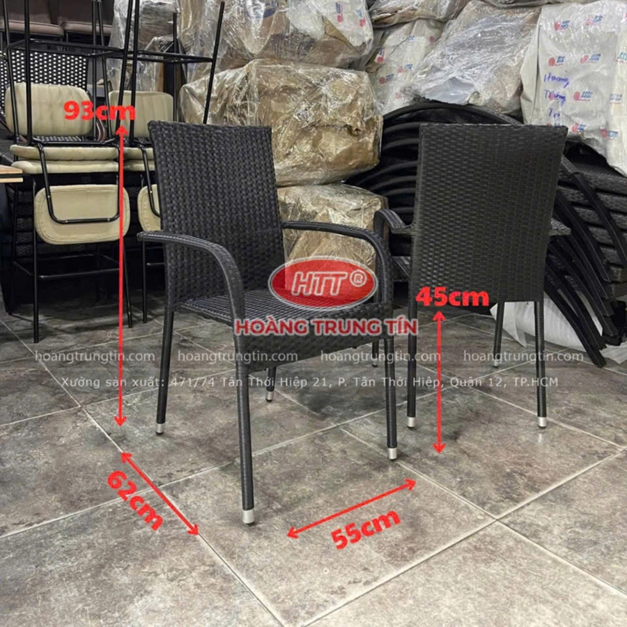 Bàn Ghế Nhựa Giả Mây HTT 03