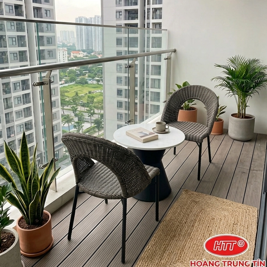 Ghế đan nhựa giả mây HTT 01