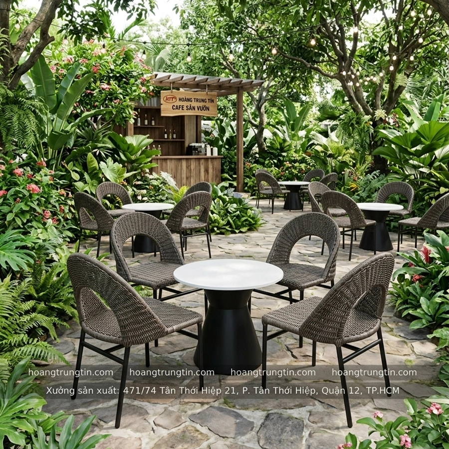 Ghế đan nhựa giả mây HTT 01