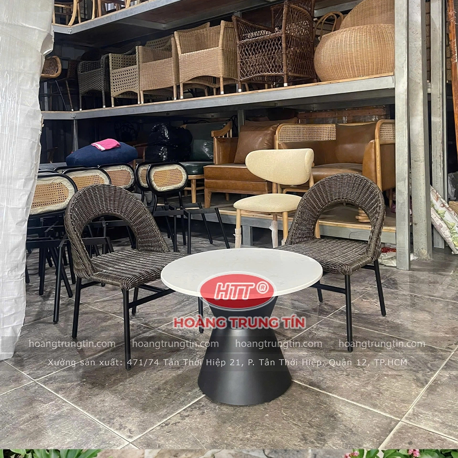 Ghế đan nhựa giả mây HTT 01