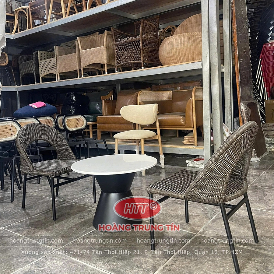Ghế đan nhựa giả mây HTT 01
