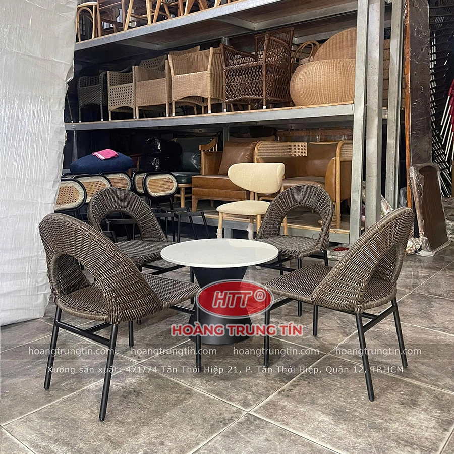 Ghế đan nhựa giả mây HTT 01