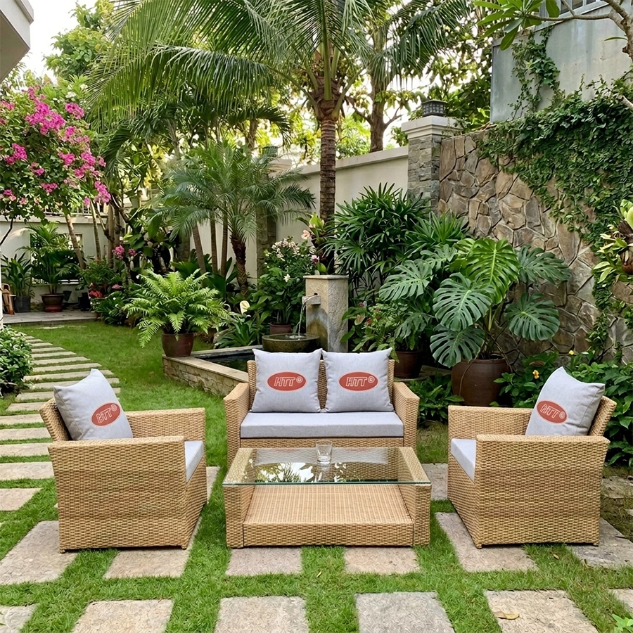 Sofa Nhựa Giả Mây HTT 01