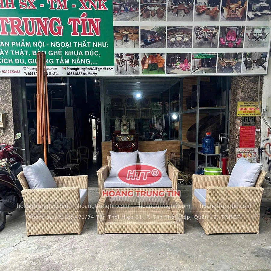 Sofa Nhựa Giả Mây HTT 01