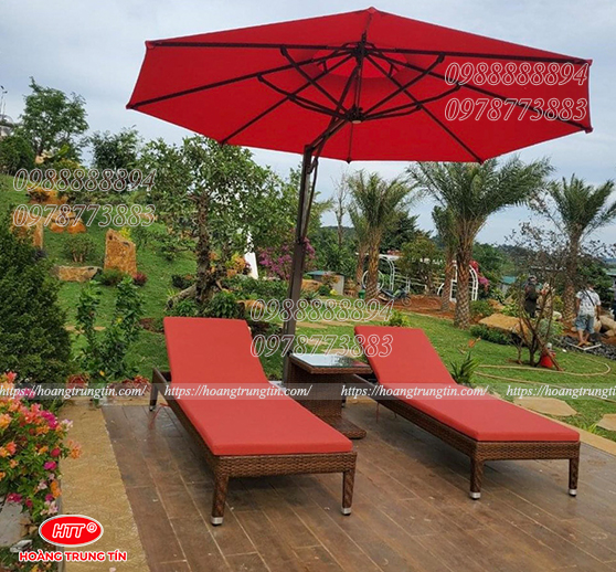 Mẫu giường tắm nắng giả mây GTNHTT05