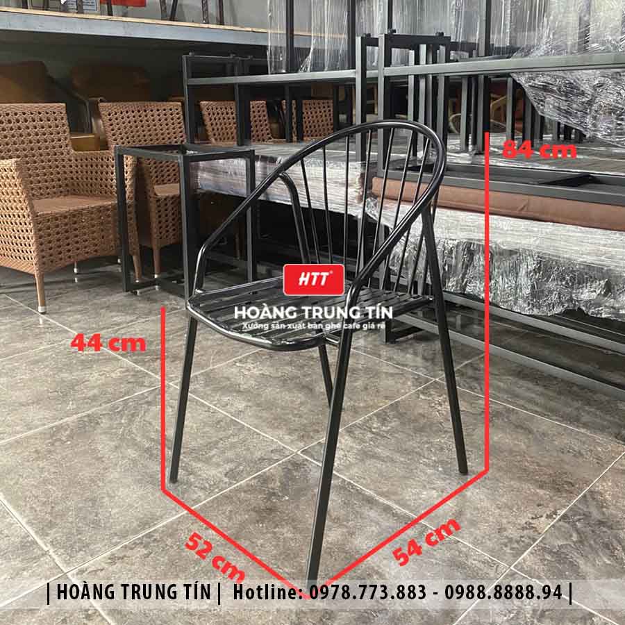 Bàn ghế cafe sắt ngoài trời HTT04