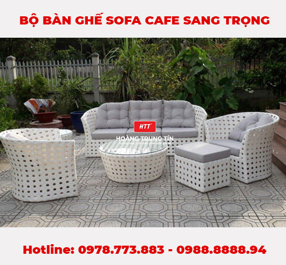 Bộ Sofa nhựa giả Mây Cao cấp