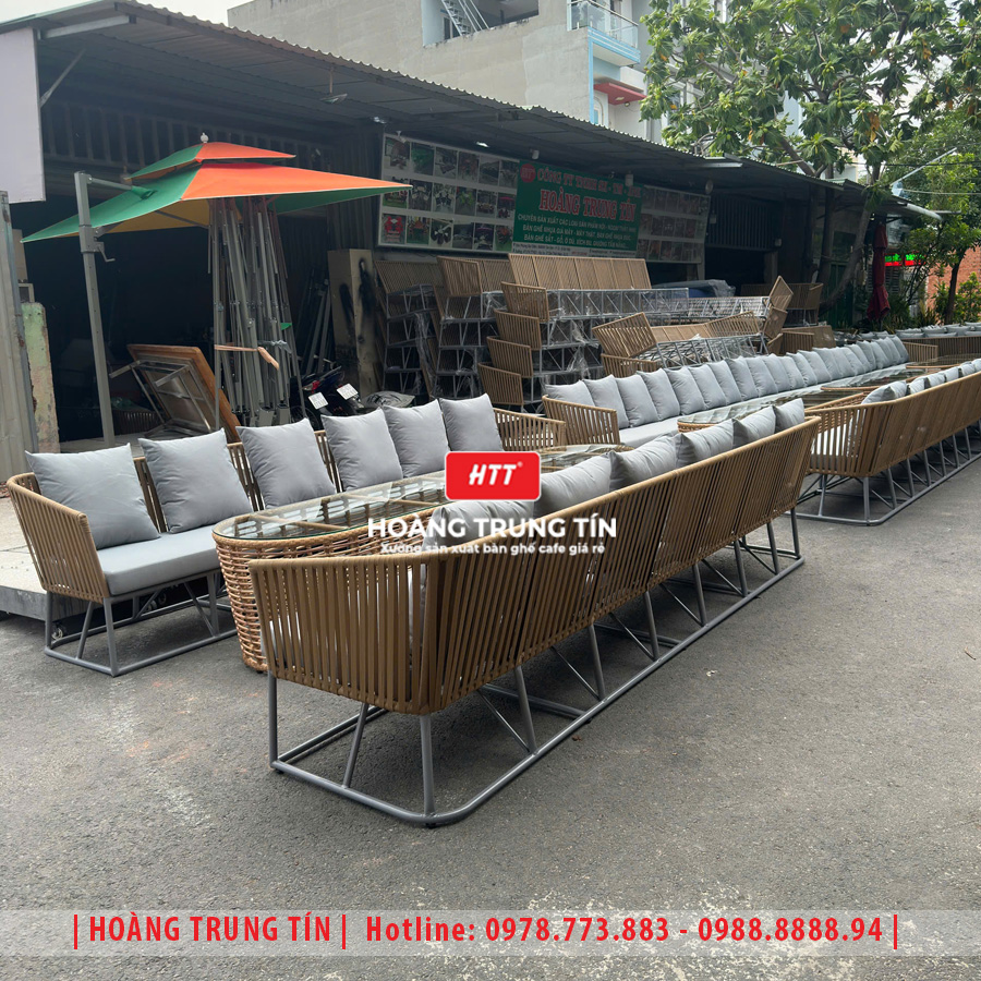 Sofa đan dây dù ngoài trời HTT02