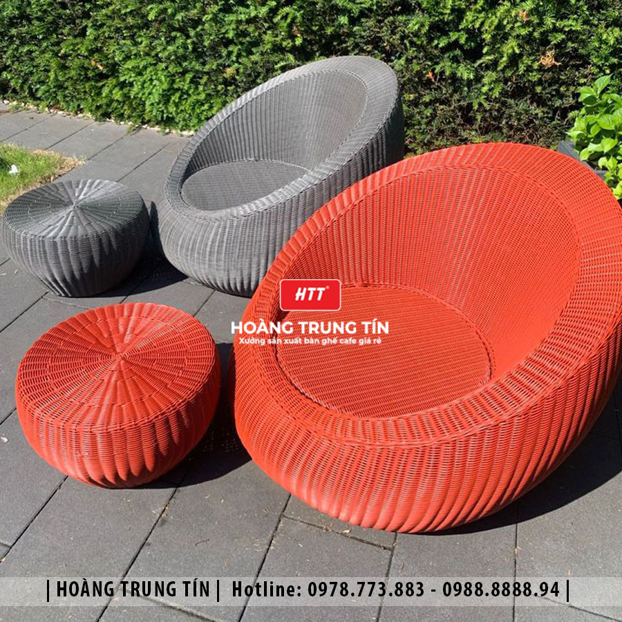 Sofa đan nhựa giả mây HTT065