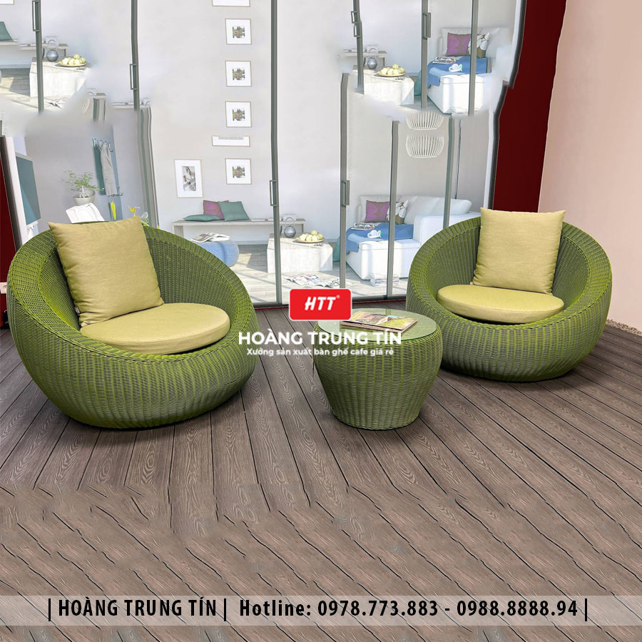 Sofa đan nhựa giả mây HTT066