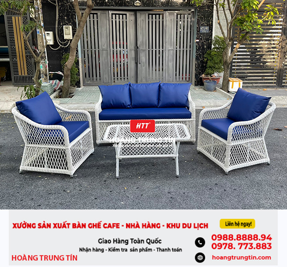 Sofa Giả Mây Góc L Cho Quán Cafe Rộng 2026
