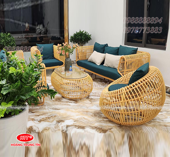 Bộ sofa giả mây HTT-SFGM02